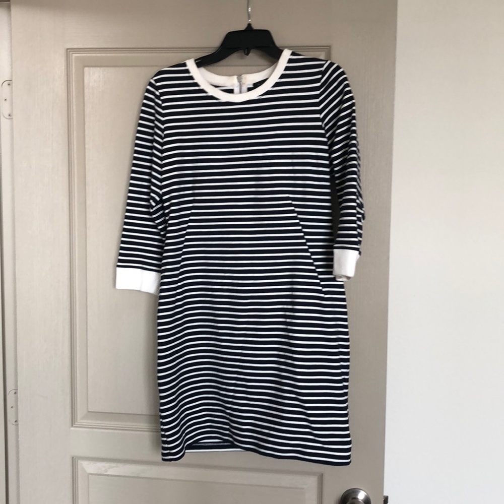 Theory stripe body con dress size 10